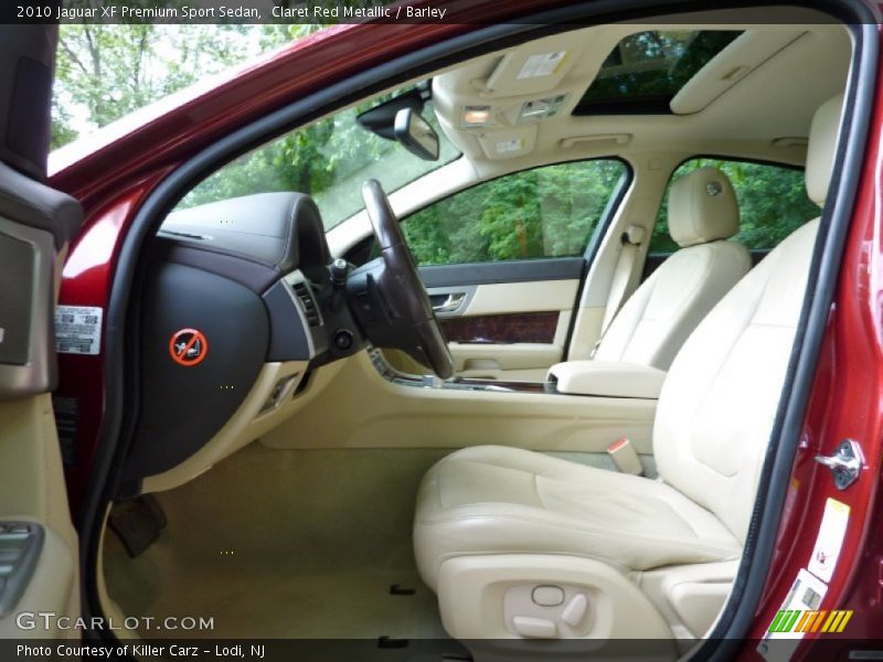 Claret Red Metallic / Barley 2010 Jaguar XF Premium Sport Sedan