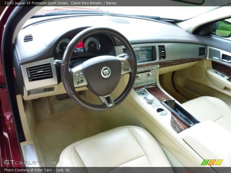 Claret Red Metallic / Barley 2010 Jaguar XF Premium Sport Sedan
