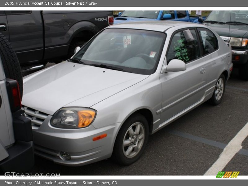 Silver Mist / Gray 2005 Hyundai Accent GT Coupe