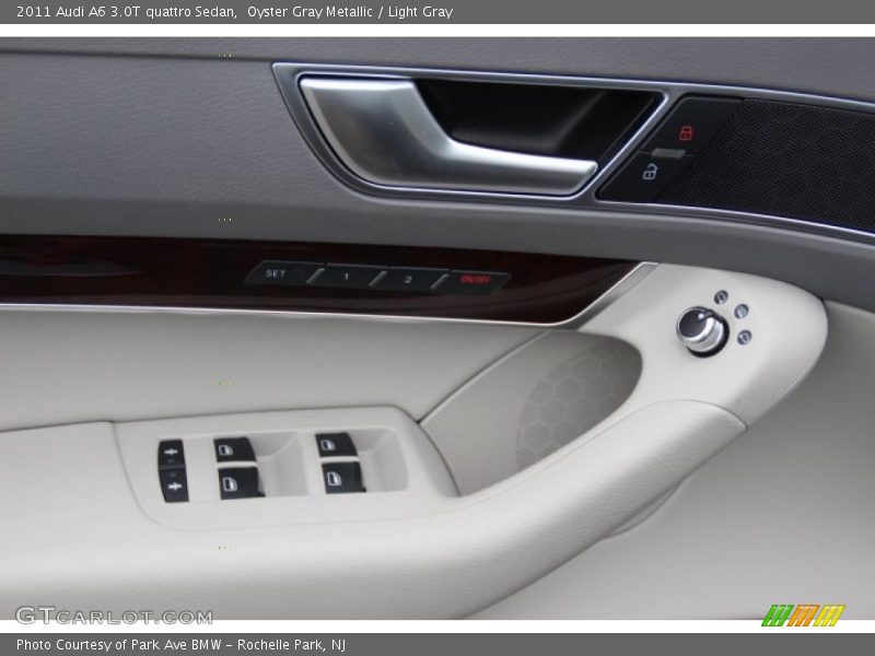 Oyster Gray Metallic / Light Gray 2011 Audi A6 3.0T quattro Sedan