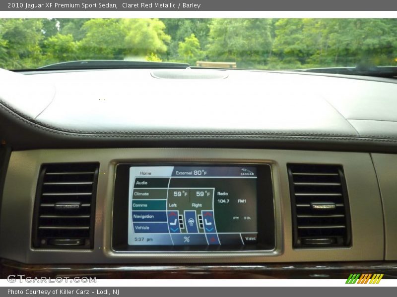 Claret Red Metallic / Barley 2010 Jaguar XF Premium Sport Sedan