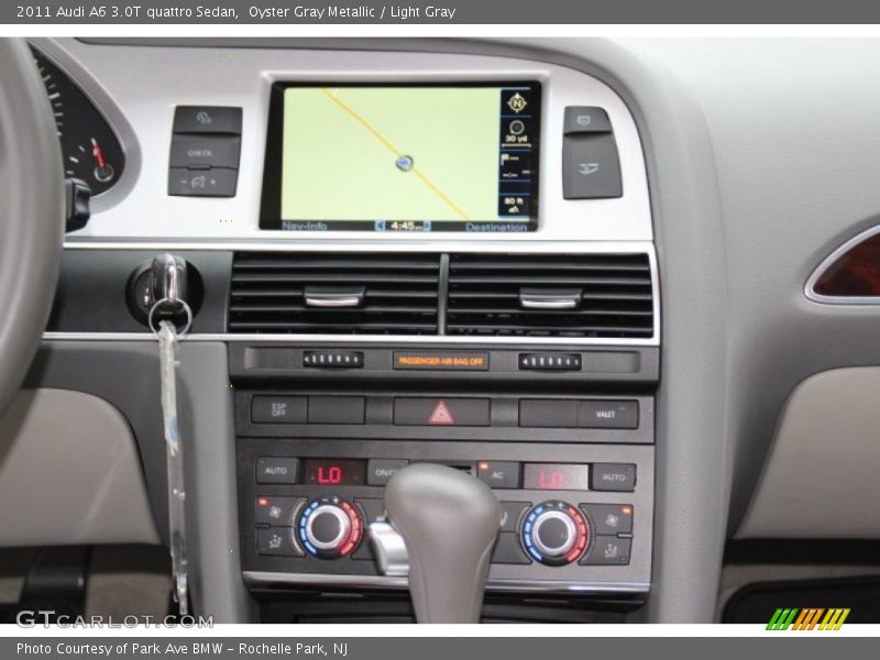 Oyster Gray Metallic / Light Gray 2011 Audi A6 3.0T quattro Sedan