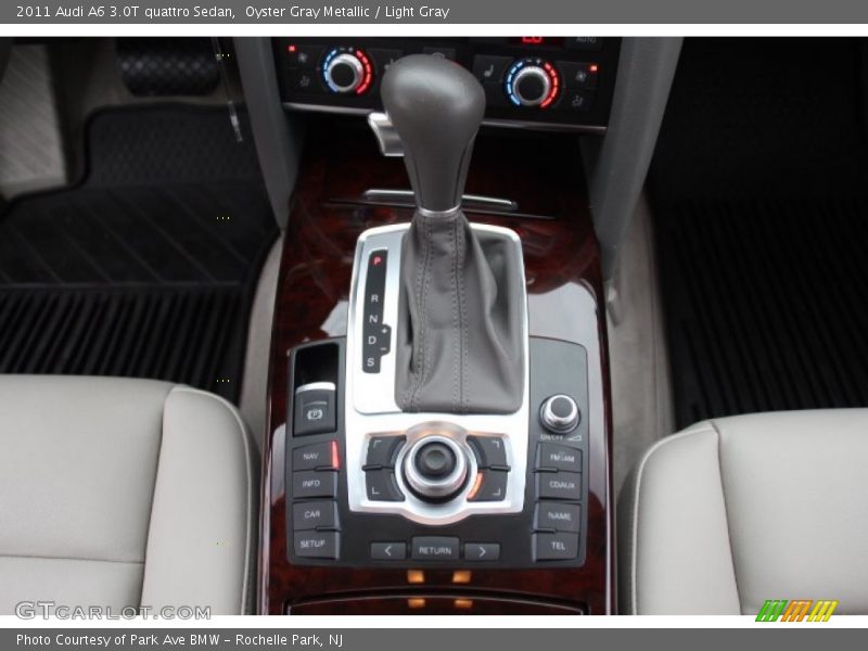 Oyster Gray Metallic / Light Gray 2011 Audi A6 3.0T quattro Sedan