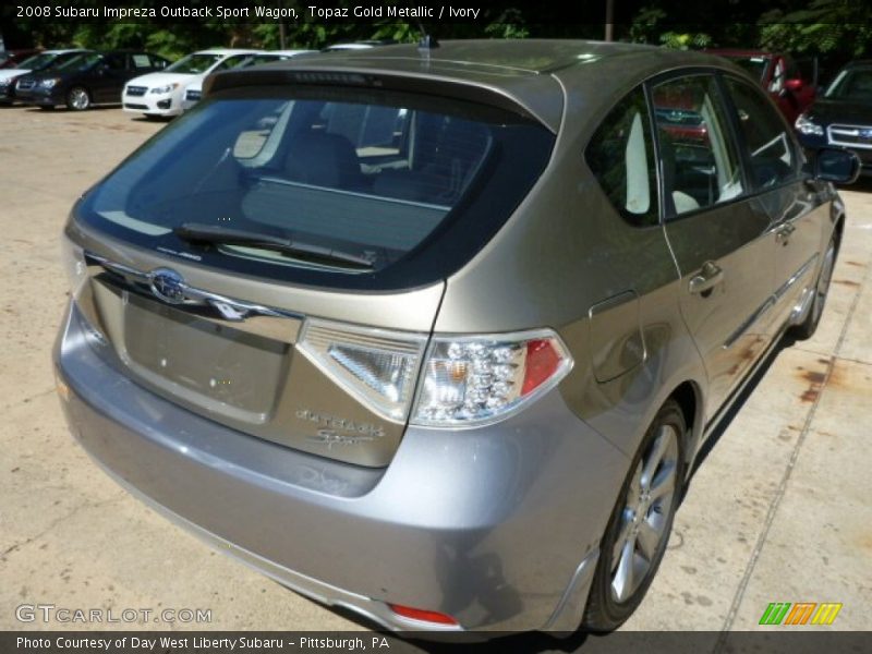 Topaz Gold Metallic / Ivory 2008 Subaru Impreza Outback Sport Wagon