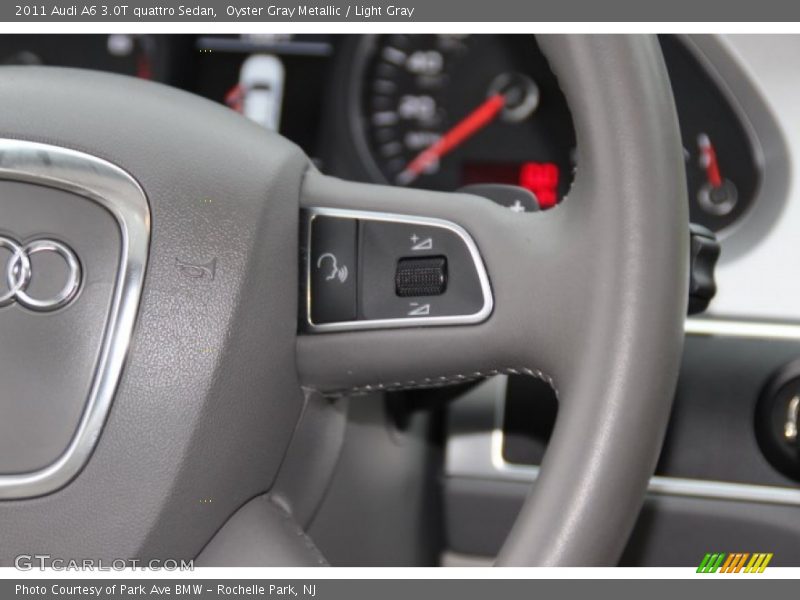 Oyster Gray Metallic / Light Gray 2011 Audi A6 3.0T quattro Sedan