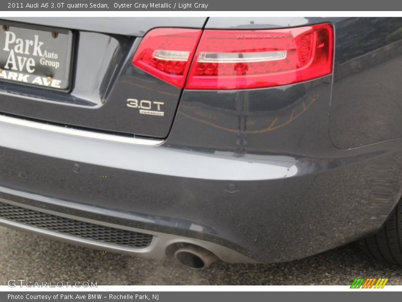 Oyster Gray Metallic / Light Gray 2011 Audi A6 3.0T quattro Sedan