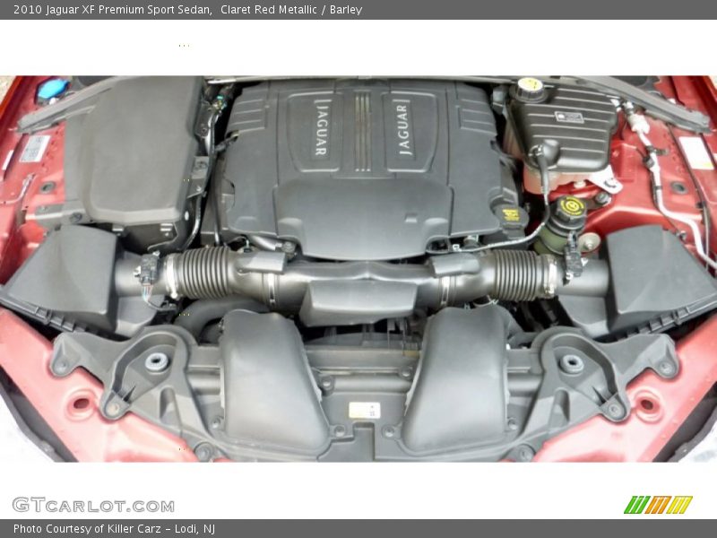 Claret Red Metallic / Barley 2010 Jaguar XF Premium Sport Sedan