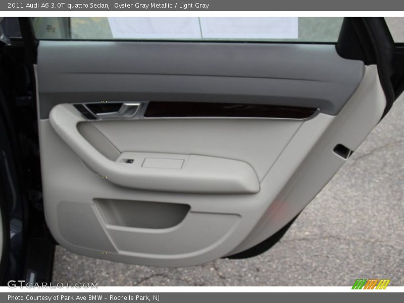 Oyster Gray Metallic / Light Gray 2011 Audi A6 3.0T quattro Sedan