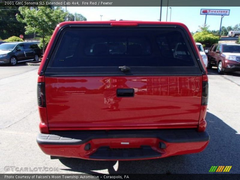 Fire Red / Pewter 2001 GMC Sonoma SLS Extended Cab 4x4