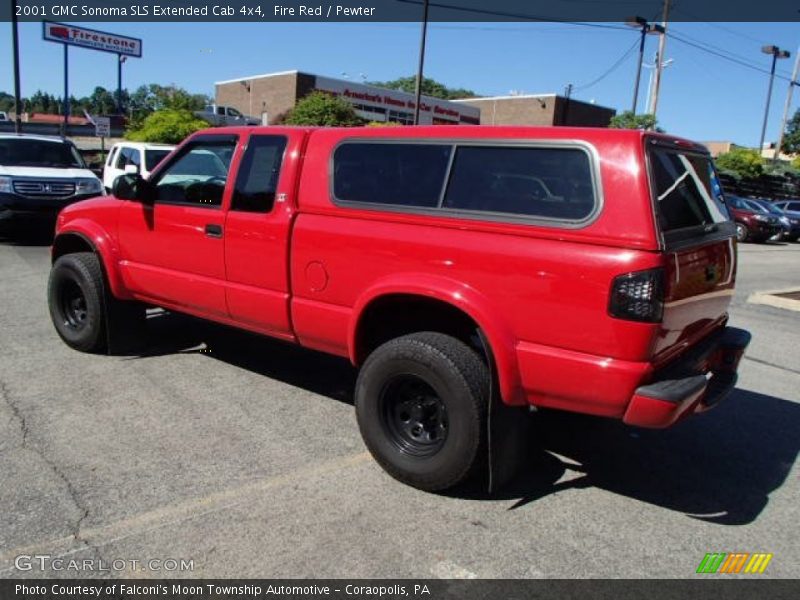 Fire Red / Pewter 2001 GMC Sonoma SLS Extended Cab 4x4