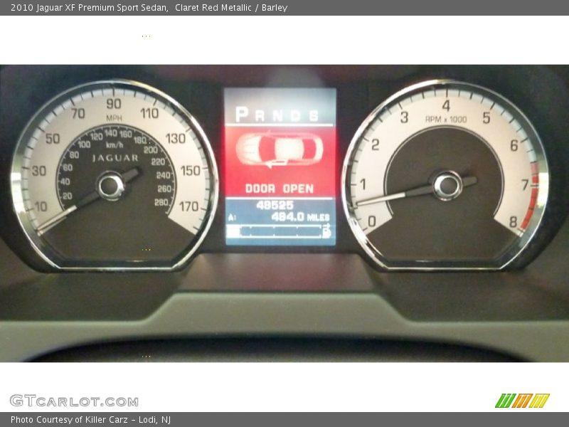 Claret Red Metallic / Barley 2010 Jaguar XF Premium Sport Sedan