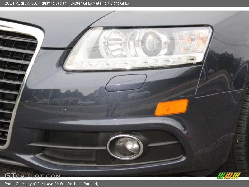 Oyster Gray Metallic / Light Gray 2011 Audi A6 3.0T quattro Sedan