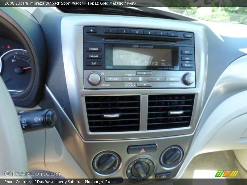Topaz Gold Metallic / Ivory 2008 Subaru Impreza Outback Sport Wagon