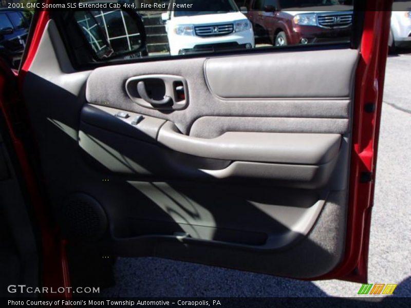 Fire Red / Pewter 2001 GMC Sonoma SLS Extended Cab 4x4