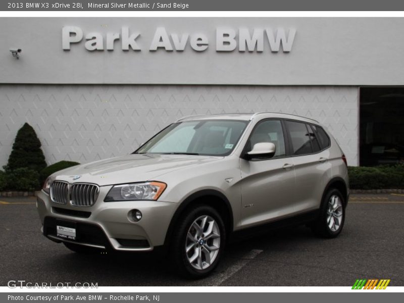 Mineral Silver Metallic / Sand Beige 2013 BMW X3 xDrive 28i