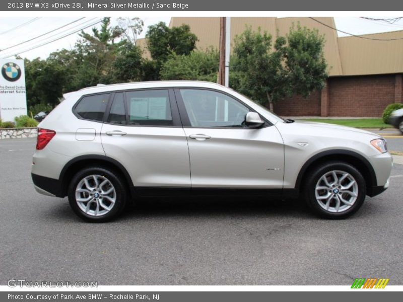 Mineral Silver Metallic / Sand Beige 2013 BMW X3 xDrive 28i