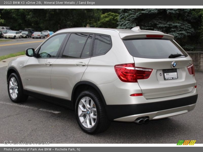 Mineral Silver Metallic / Sand Beige 2013 BMW X3 xDrive 28i