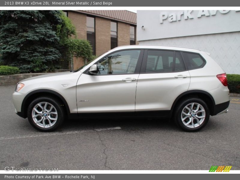 Mineral Silver Metallic / Sand Beige 2013 BMW X3 xDrive 28i