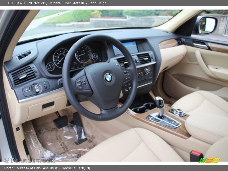 Mineral Silver Metallic / Sand Beige 2013 BMW X3 xDrive 28i