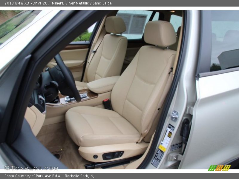 Mineral Silver Metallic / Sand Beige 2013 BMW X3 xDrive 28i