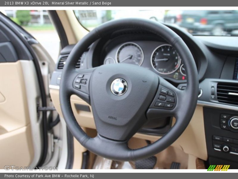 Mineral Silver Metallic / Sand Beige 2013 BMW X3 xDrive 28i
