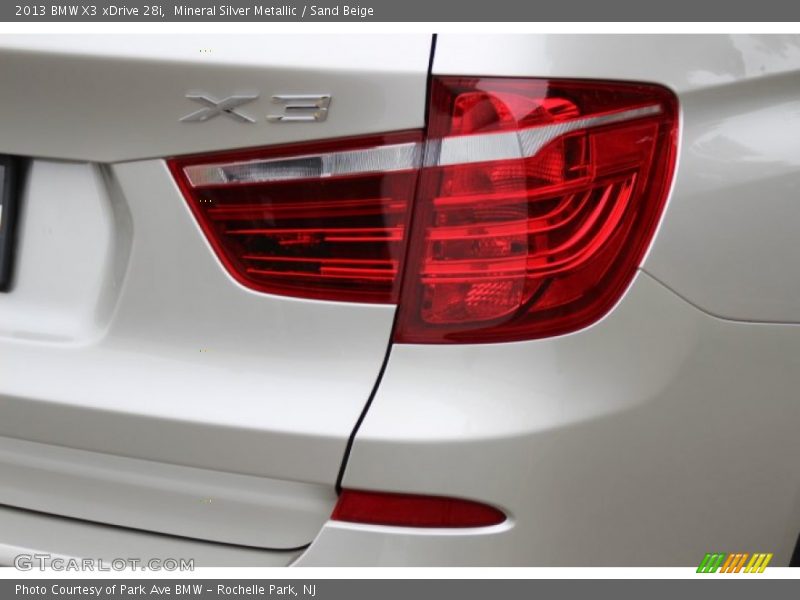 Mineral Silver Metallic / Sand Beige 2013 BMW X3 xDrive 28i