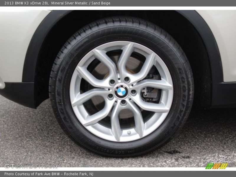 Mineral Silver Metallic / Sand Beige 2013 BMW X3 xDrive 28i