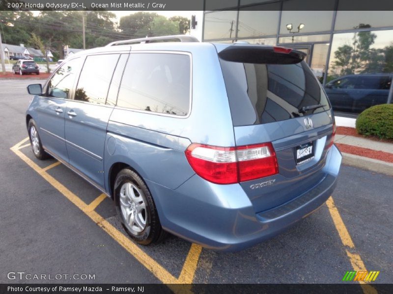 Ocean Mist Metallic / Gray 2007 Honda Odyssey EX-L