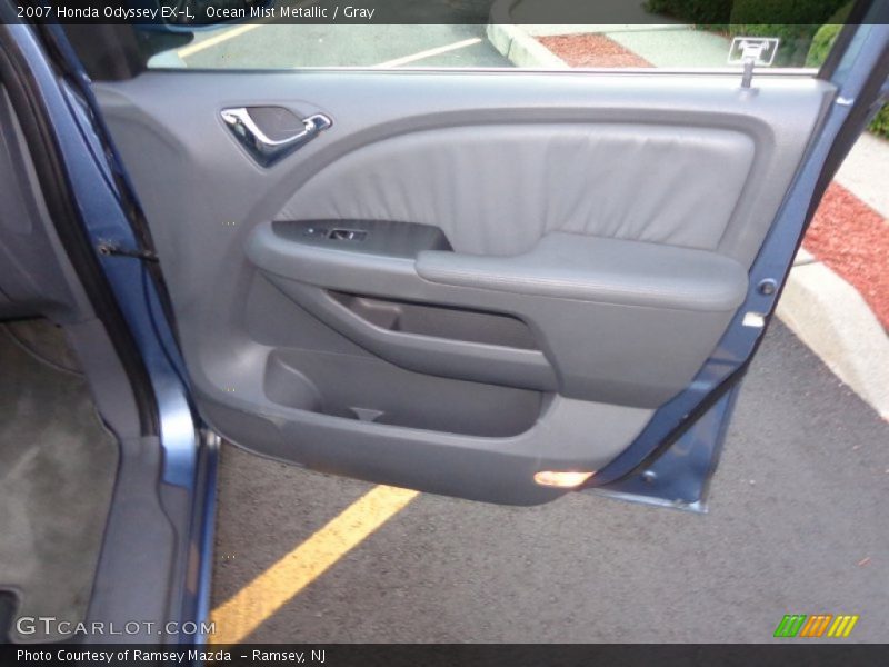 Ocean Mist Metallic / Gray 2007 Honda Odyssey EX-L
