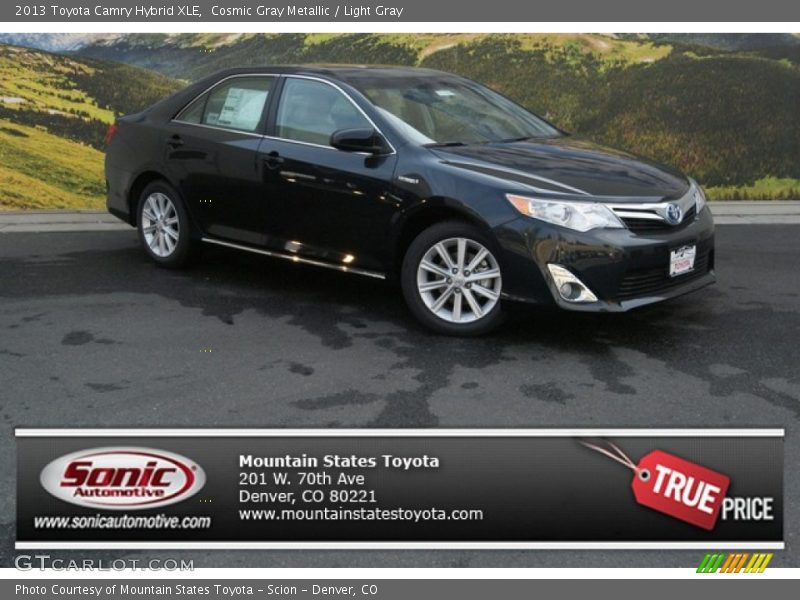 Cosmic Gray Metallic / Light Gray 2013 Toyota Camry Hybrid XLE