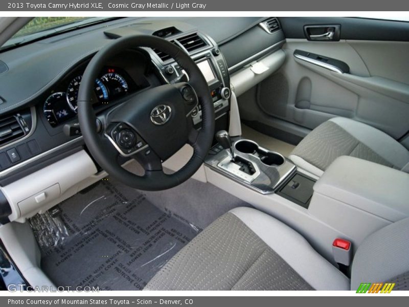 Cosmic Gray Metallic / Light Gray 2013 Toyota Camry Hybrid XLE