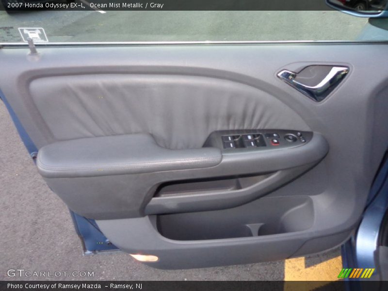 Ocean Mist Metallic / Gray 2007 Honda Odyssey EX-L