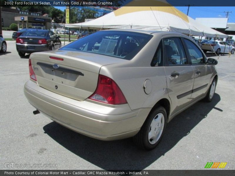 Fort Knox Gold / Medium Graphite 2002 Ford Focus LX Sedan