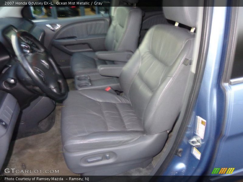 Ocean Mist Metallic / Gray 2007 Honda Odyssey EX-L