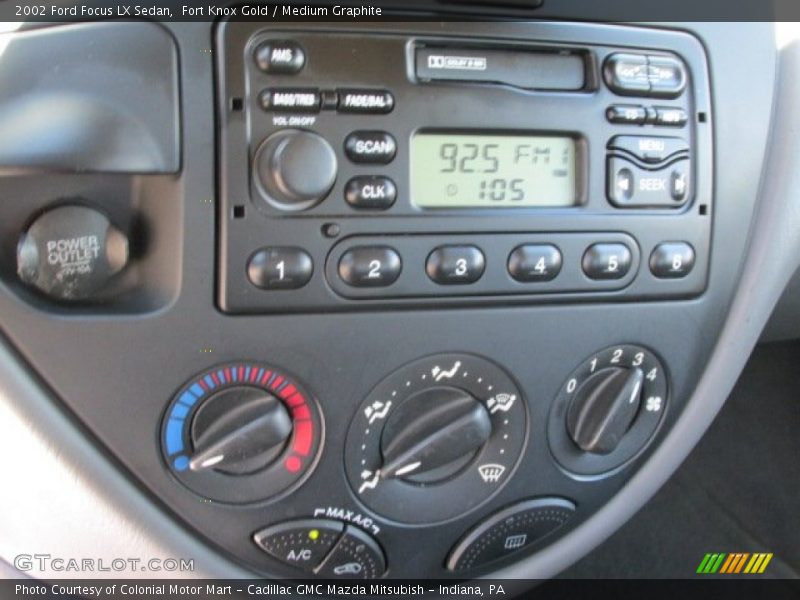 Fort Knox Gold / Medium Graphite 2002 Ford Focus LX Sedan