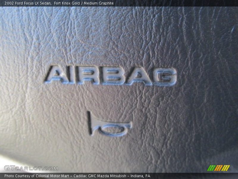 Fort Knox Gold / Medium Graphite 2002 Ford Focus LX Sedan