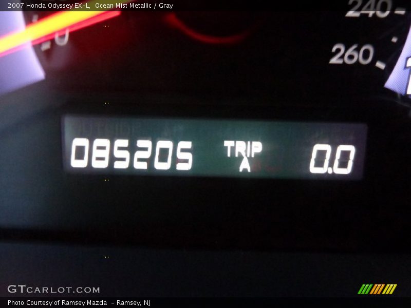 Ocean Mist Metallic / Gray 2007 Honda Odyssey EX-L