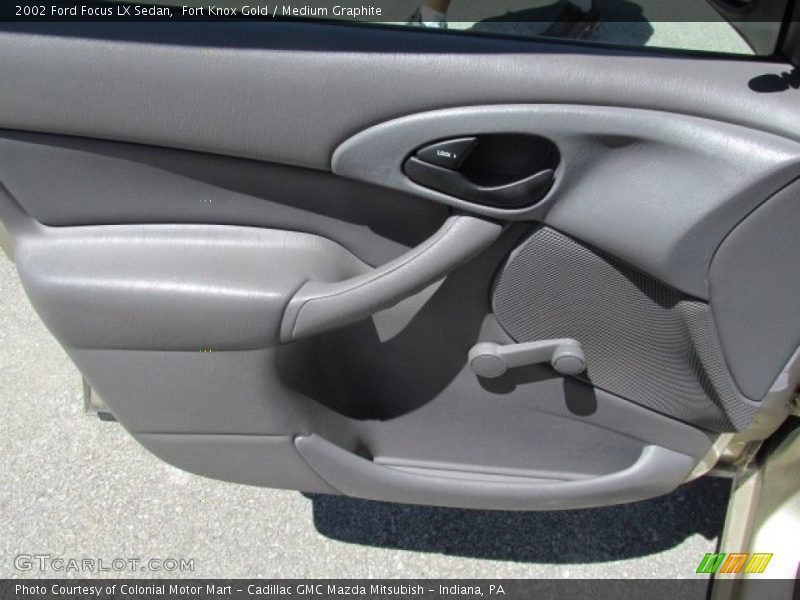 Fort Knox Gold / Medium Graphite 2002 Ford Focus LX Sedan