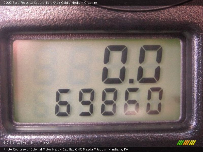 Fort Knox Gold / Medium Graphite 2002 Ford Focus LX Sedan