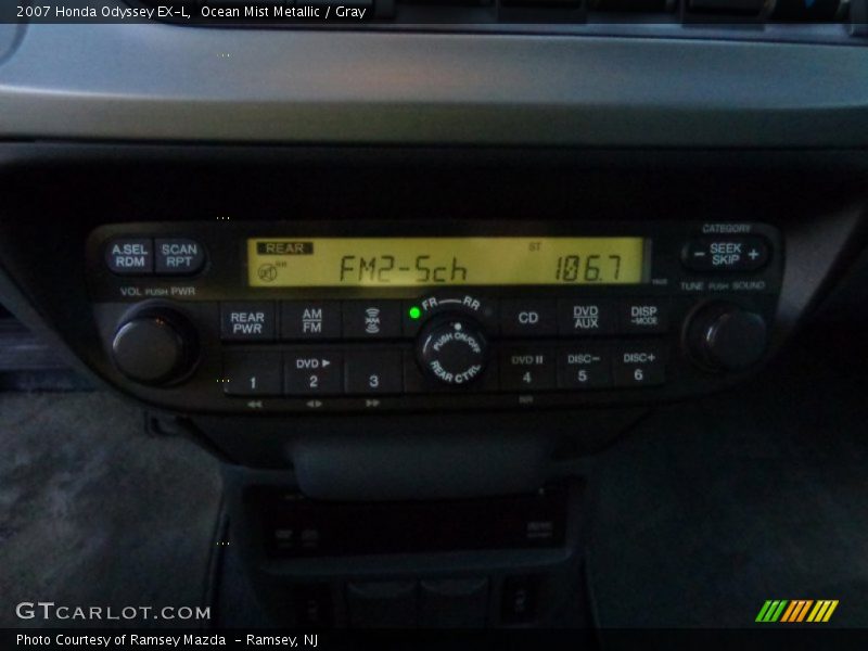 Ocean Mist Metallic / Gray 2007 Honda Odyssey EX-L