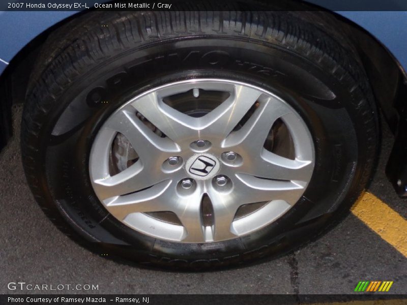 Ocean Mist Metallic / Gray 2007 Honda Odyssey EX-L