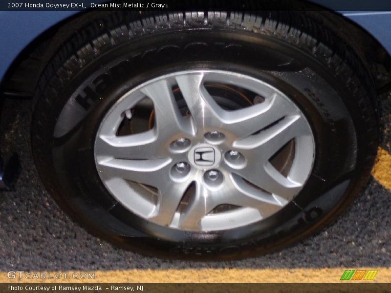 Ocean Mist Metallic / Gray 2007 Honda Odyssey EX-L