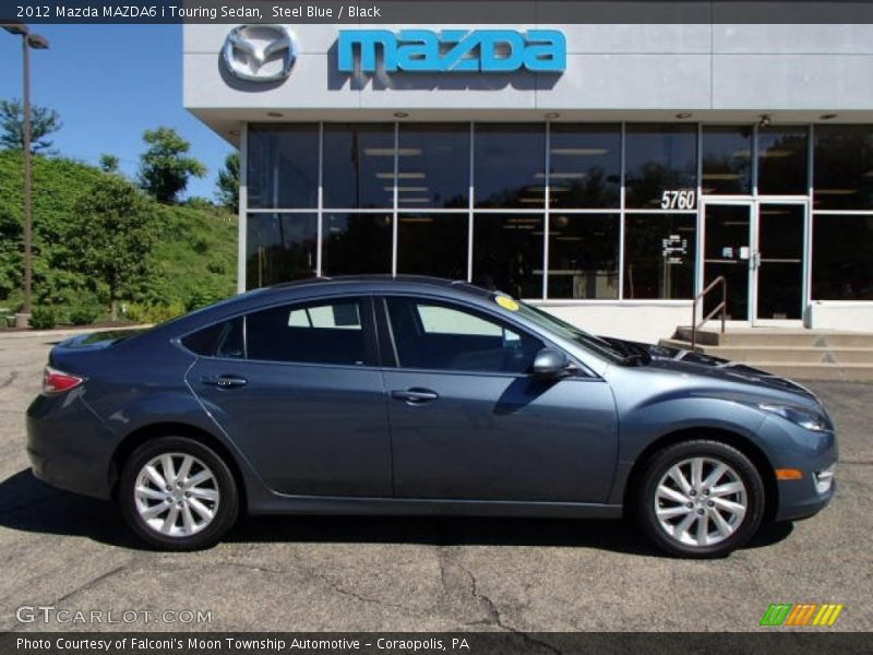 Steel Blue / Black 2012 Mazda MAZDA6 i Touring Sedan