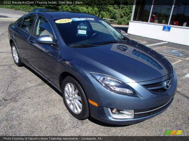 Steel Blue / Black 2012 Mazda MAZDA6 i Touring Sedan