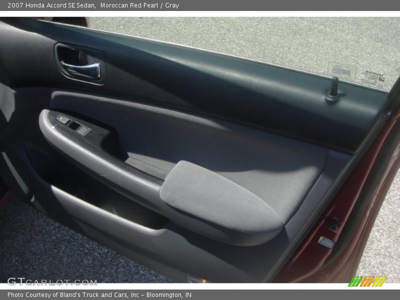 Moroccan Red Pearl / Gray 2007 Honda Accord SE Sedan