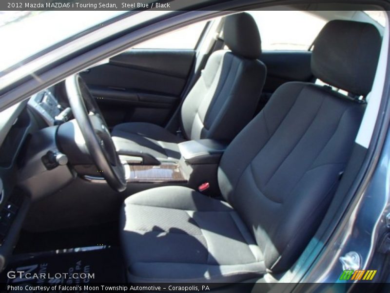 Steel Blue / Black 2012 Mazda MAZDA6 i Touring Sedan