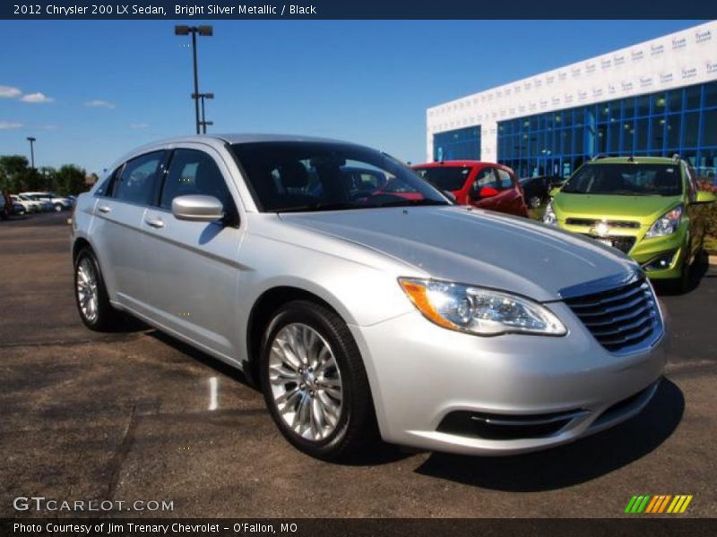 Bright Silver Metallic / Black 2012 Chrysler 200 LX Sedan