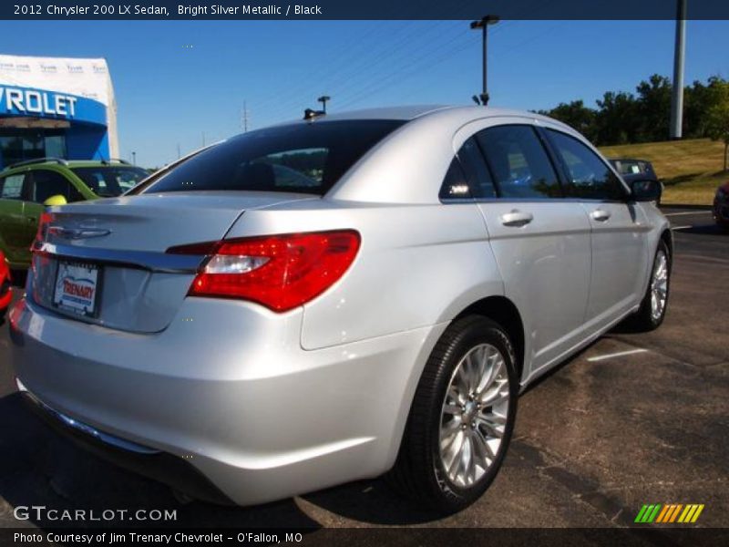Bright Silver Metallic / Black 2012 Chrysler 200 LX Sedan