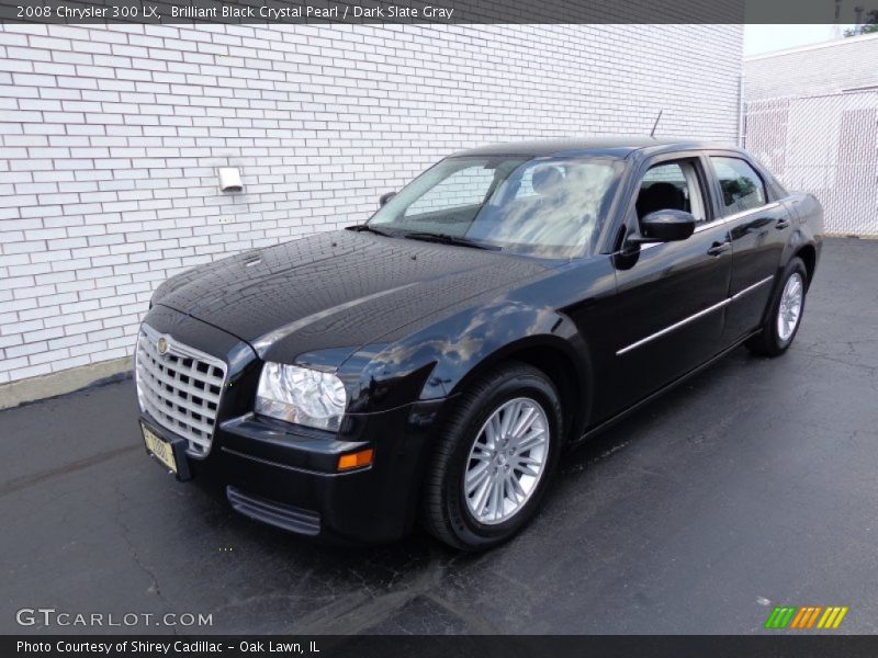 Brilliant Black Crystal Pearl / Dark Slate Gray 2008 Chrysler 300 LX