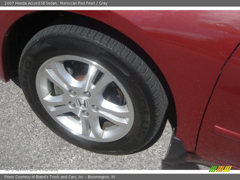 Moroccan Red Pearl / Gray 2007 Honda Accord SE Sedan